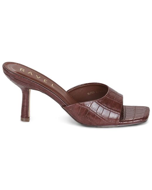 Ravel Brown Heeled Sandals Birkshaw