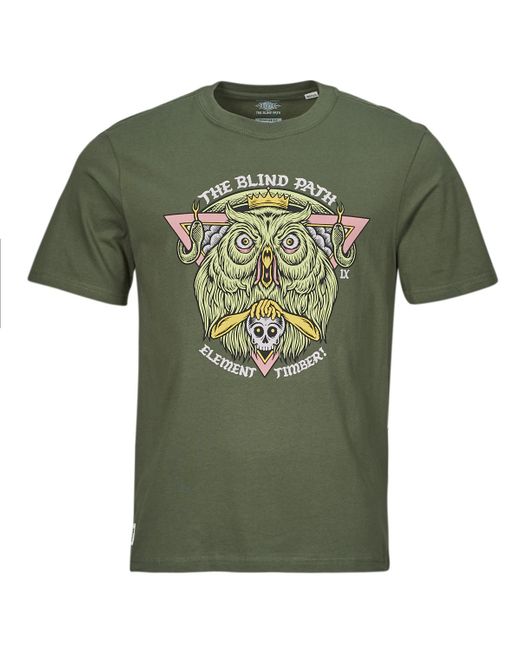 Element Green T Shirt Timber The King Ss for men