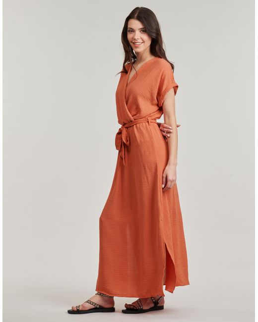 Deeluxe Orange Long Dress Teyssa