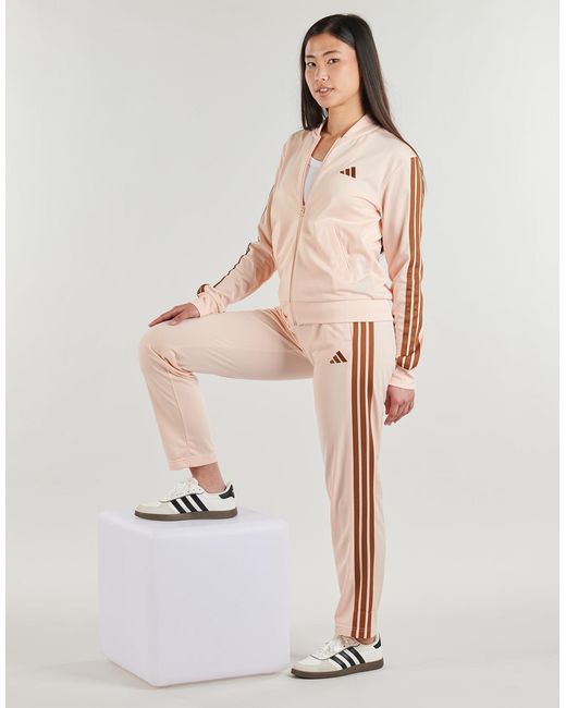 Adidas Pink Tracksuits Essentials 3-stripes Track Suit