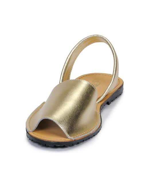So Size Metallic Loja Women's Sandals In Gold
