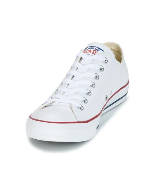 White all star clearance leather ox trainers