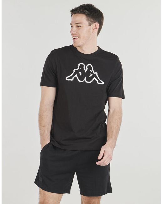 Kappa Black T Shirt Cromen for men