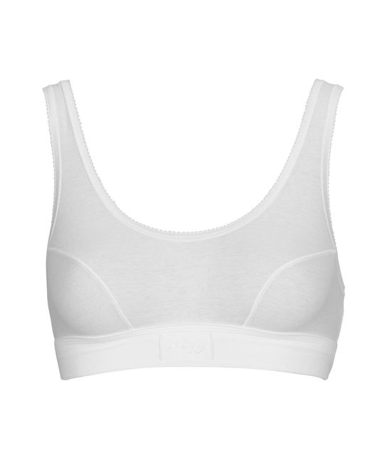Sloggi White Sports Bras Double Comfort T Top
