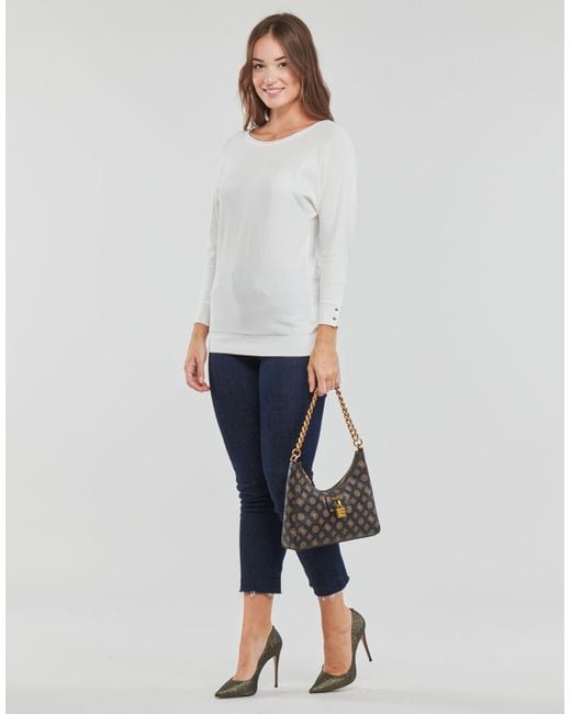 Guess Gray Sweater Adele Bat Sleeve