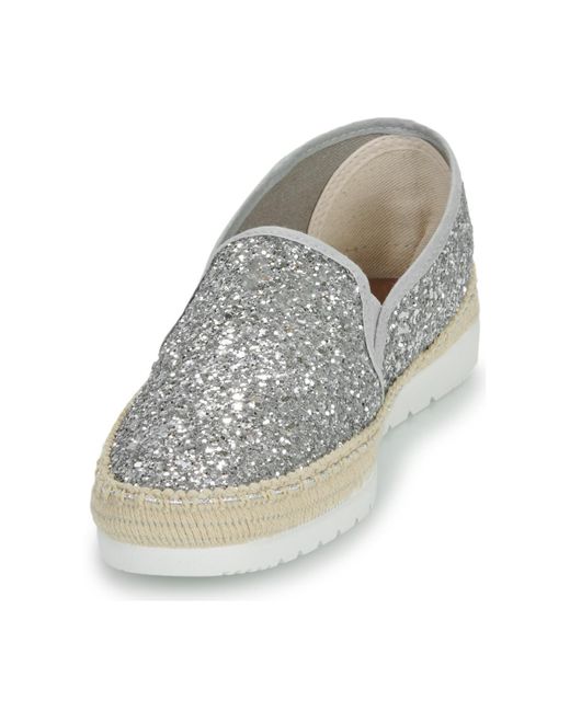 Verbenas Gray Espadrilles / Casual Shoes Nuria Glitter