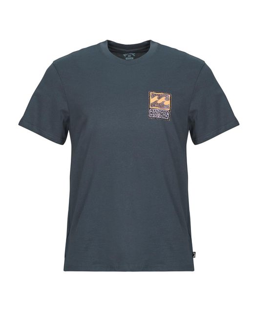 Billabong Blue T Shirt Stamp Ss for men