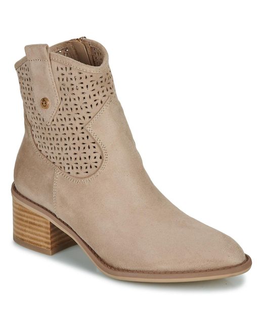 Xti Natural Low Ankle Boots 142259