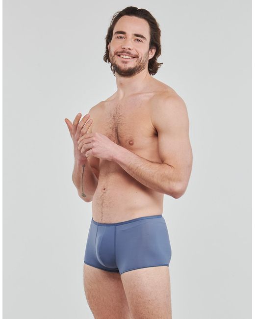 Hom Blue Plumes Trunk Boxer Shorts for men