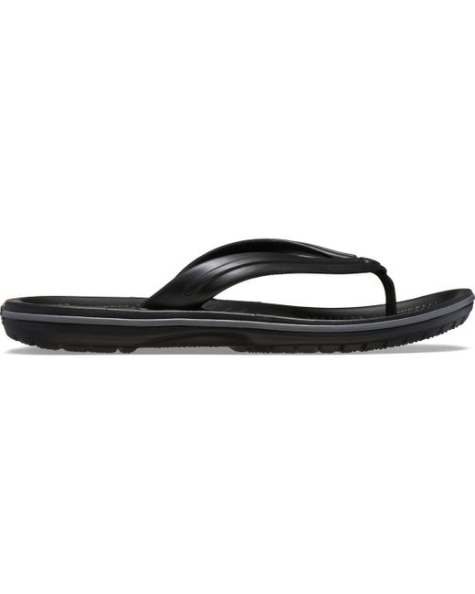 CROCSTM Black Crocband Flip Toe Post Sandals