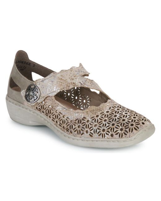 Rieker Gray Shoes (pumps / Ballerinas)