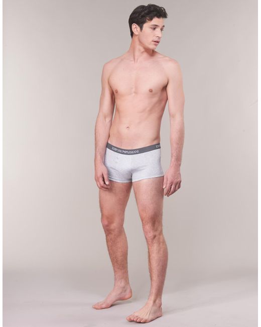 Emporio Armani Blue Boxer Shorts Cc722-pack De 3 for men