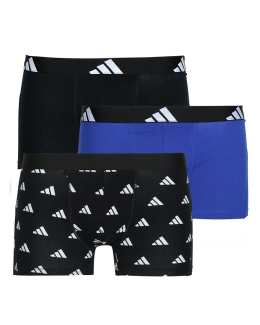 Adidas Blue Boxer Shorts Active Flex Cotton Pack De 3 for men