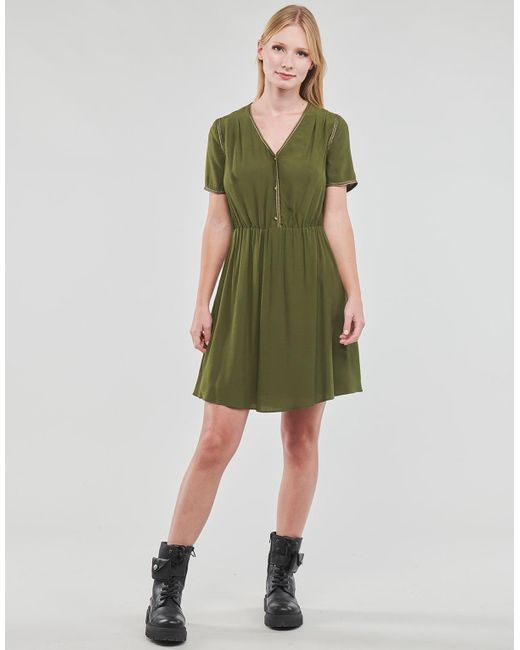 Naf Naf Green Dress Kalin R1