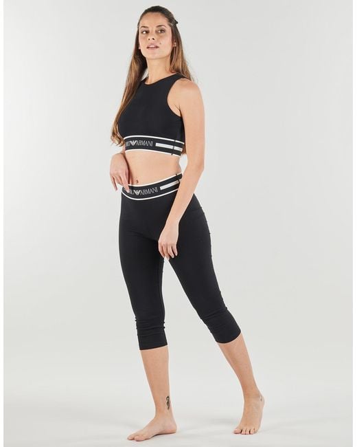 Emporio Armani Black Shorts Ew003673 Loungewear Pants