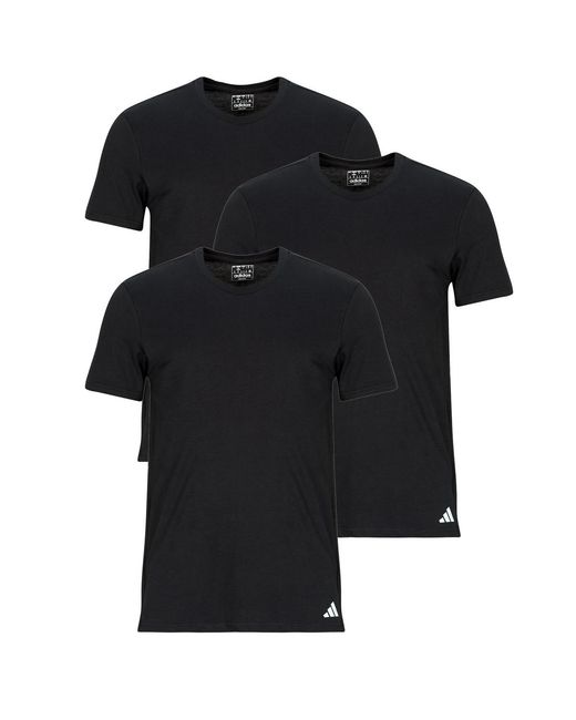 Adidas Blue T Shirt Active Core Cotton Pack De 3 for men