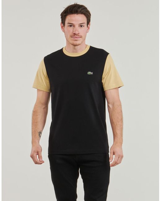 Lacoste Black T Shirt Th1298 for men