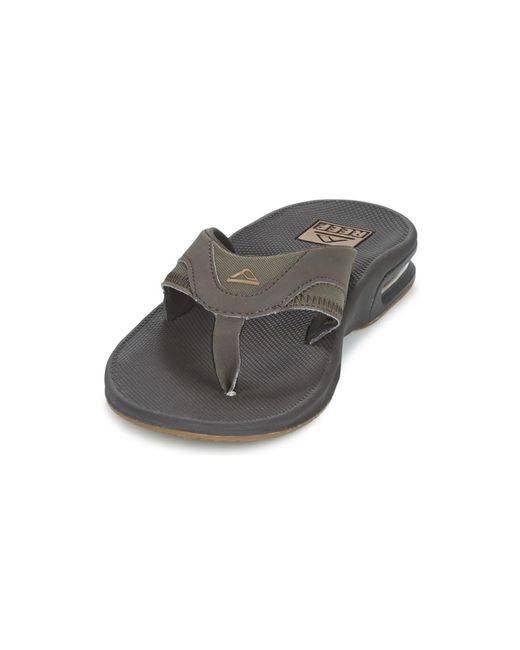 Reef Gray Fanning Men's Flip Flops / Sandals (shoes) In Brown for men