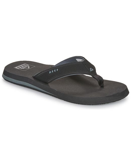 Reef Black Flip Flops / Sandals (shoes) The Layback for men