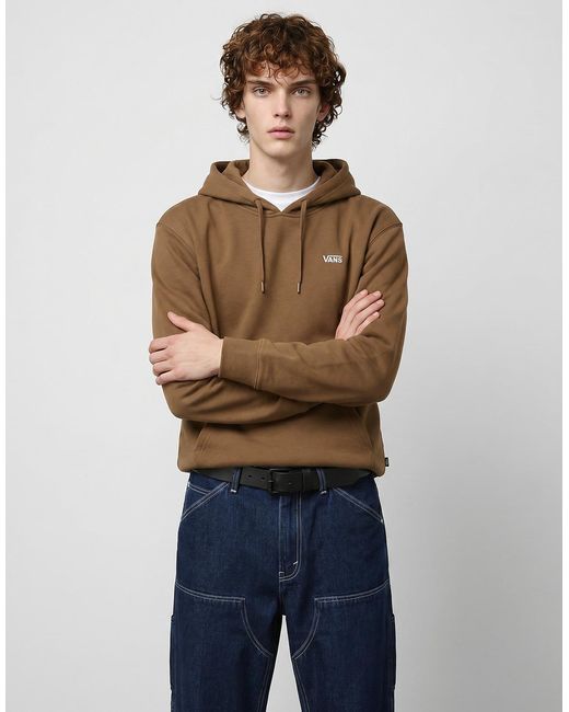 Vans Brown Hoodies Left Chest Pullover for men