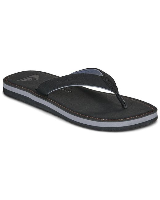 Quiksilver Black Flip Flops / Sandals (shoes) Molokai Nubuck 26 for men