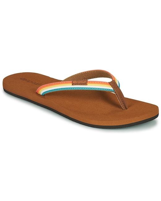 Rip Curl Brown Freedom Flip Flops / Sandals (shoes)