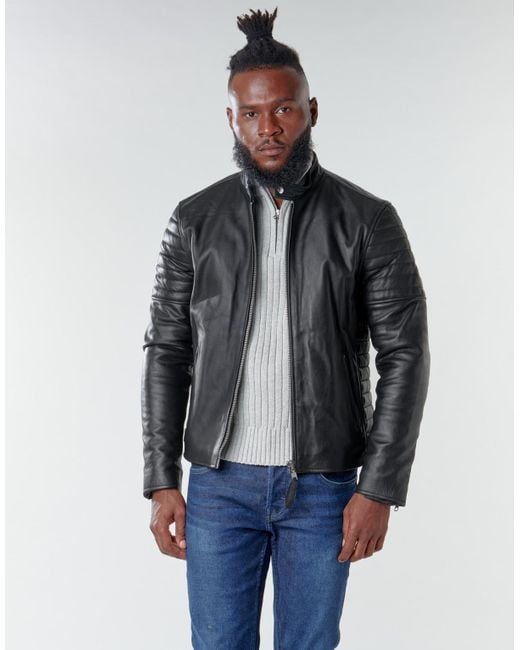 Schott Nyc Lcjoe Leather Jacket in Black for Men Lyst UK