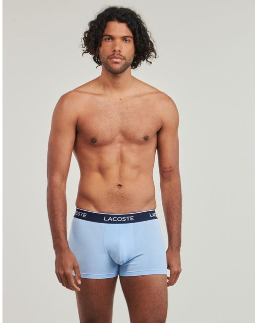 Lacoste Blue Boxer Shorts 5h3389 X3 for men