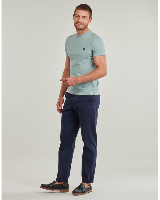 Timberland Blue T Shirt Short Sleeve Tee for men