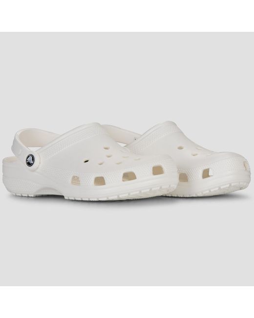 CROCSTM White Classic Clogs (shoes)
