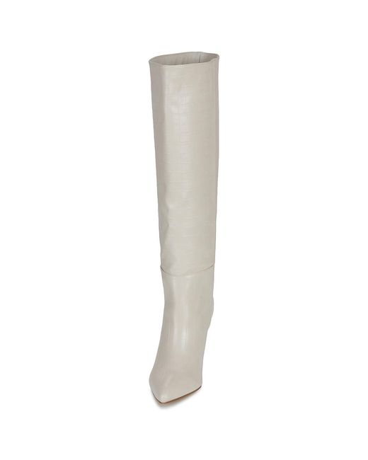 Moony Mood Gray Heeled Boots New08