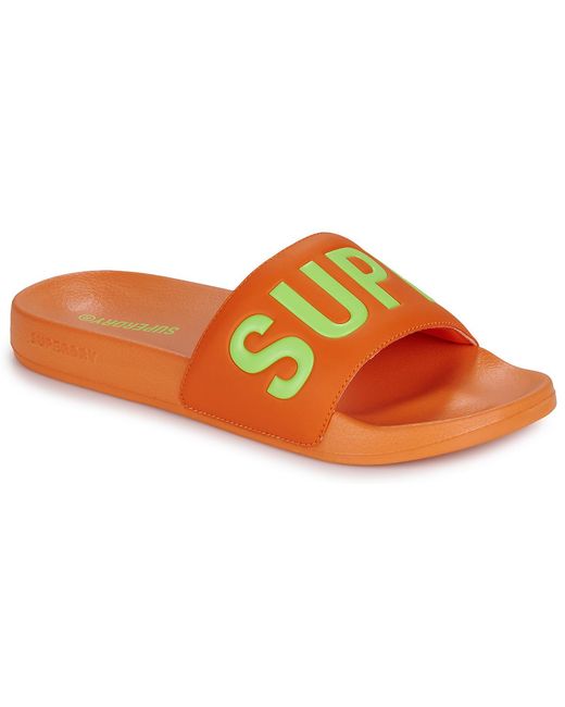 Superdry Orange Tap-dancing Pool Slide for men