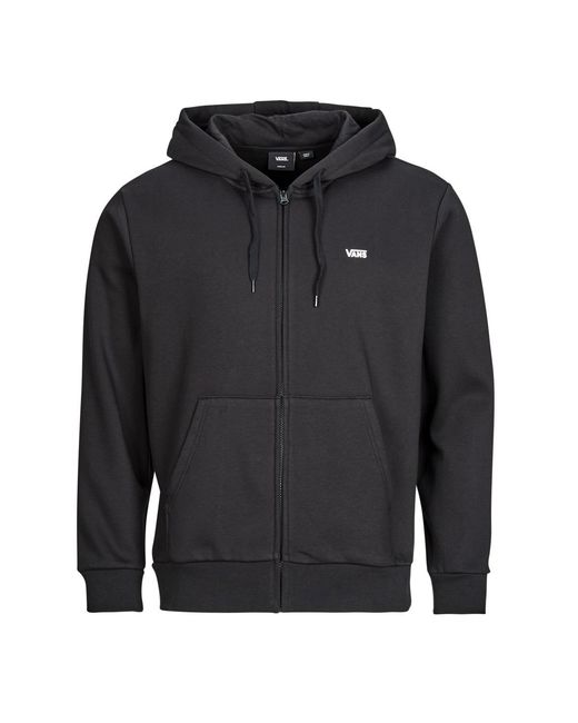 Vans Black Hoodies Left Chest Fz Po for men