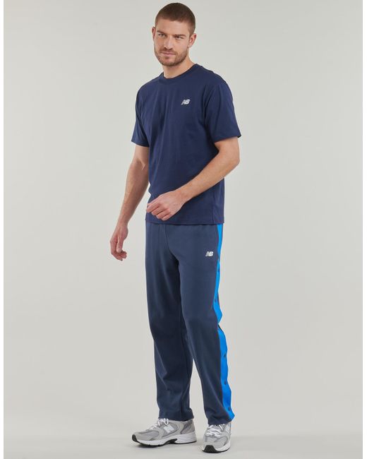 New Balance Blue T Shirt Small Logo Jersey Tee for men