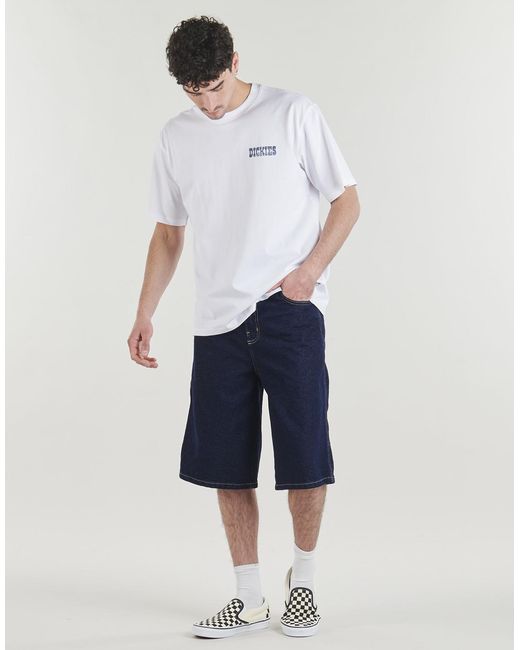 Dickies Blue Shorts 958 13 Inch Loose Short Jeans Rinsed for men