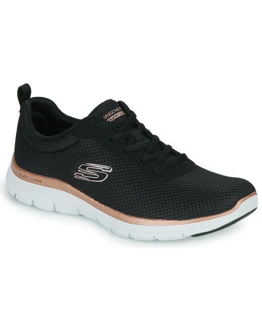 Skechers Black Flex Appeal 4.0 - Brilliant View Shoes (trainers)