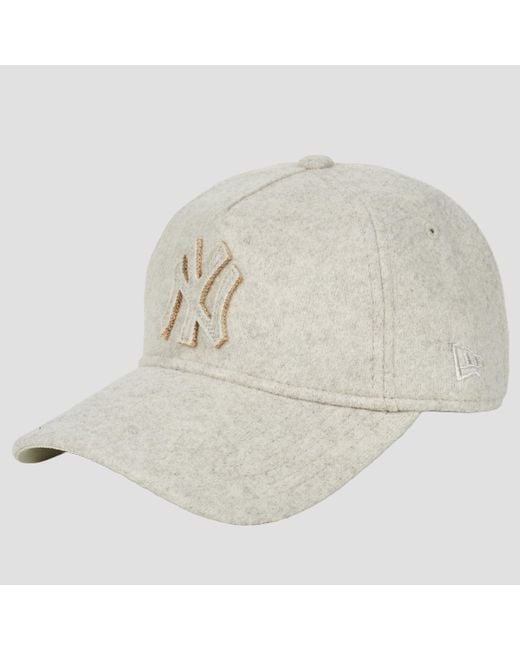 KTZ White Cap Female Melton Luxe 9twenty® Af New York Yankees Stn