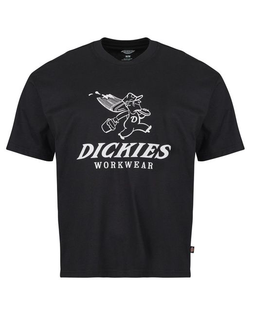 Dickies Black T Shirt Pine Ss Tee for men