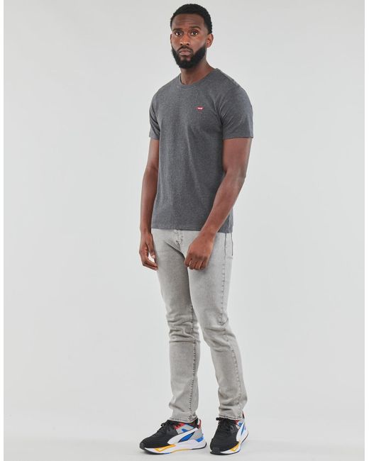 Levi's Gray T Shirt Ss Original Hm Tee for men