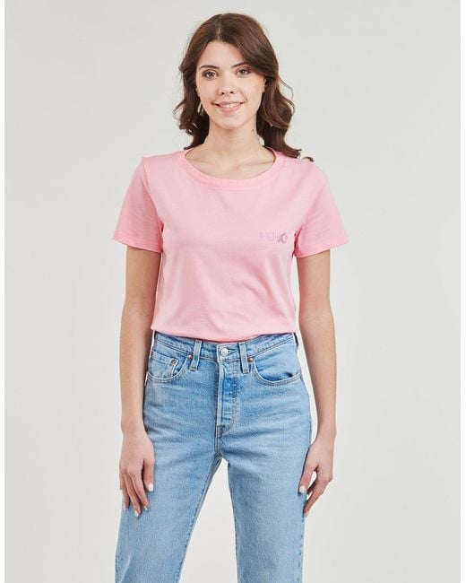 Liu Jo Pink T Shirt Ma4395