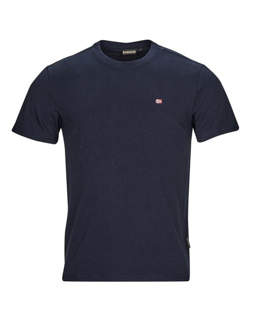 Napapijri Blue T Shirt Salis for men