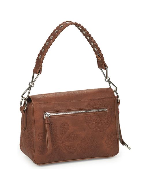 Desigual Brown Shoulder Bag Dejavu Phuket Mini