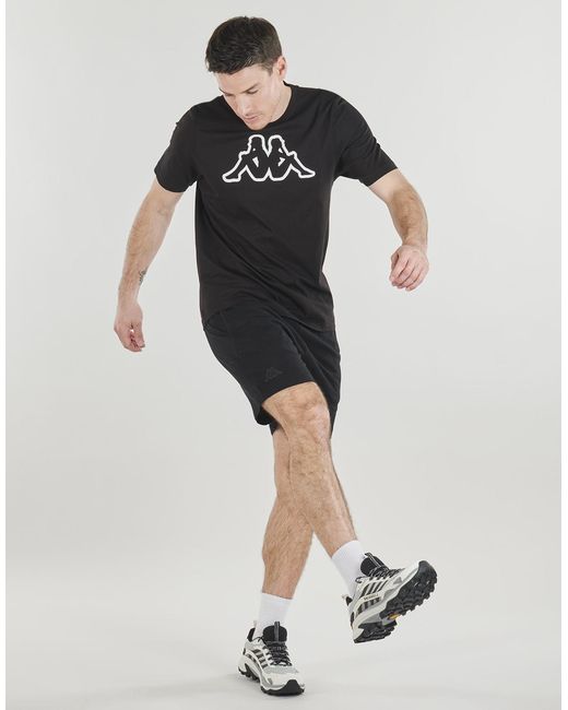 Kappa Black Shorts Cabas for men