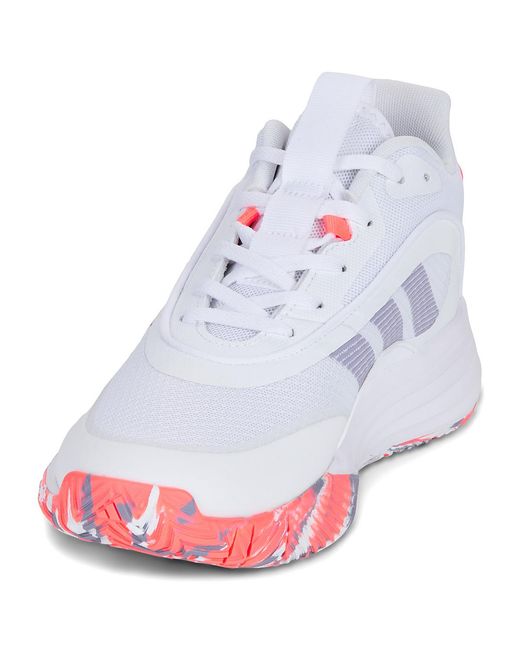 Adidas White Basketball Trainers (shoes) Ownthegame 3.0