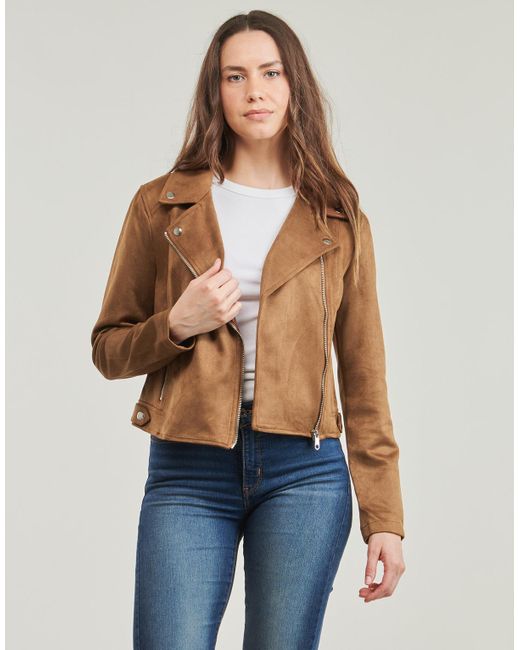 Vero Moda Brown Leather Jacket Vmjose