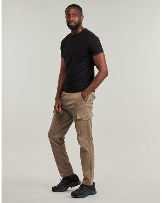 Jack & Jones Natural Cargo Trousers Jpstace Arthur Dobby Cargo for men