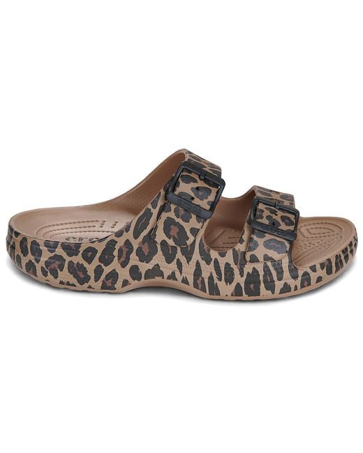 CROCSTM Brown Mules / Casual Shoes Saturday Animal Sandal W