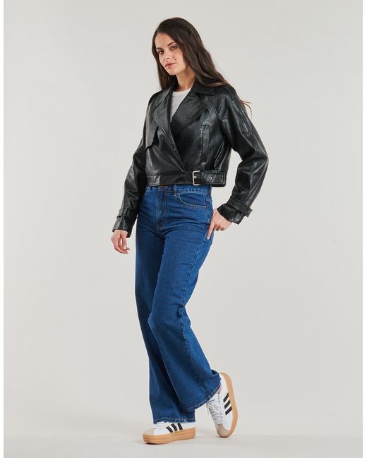 ONLY Black Leather Jacket Onlkira