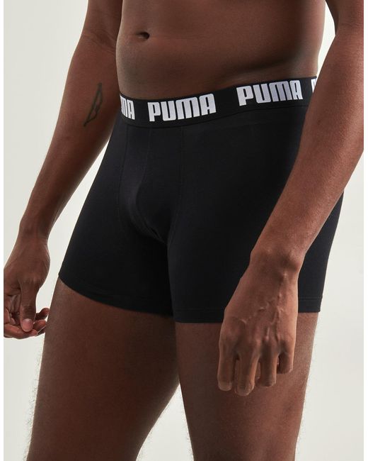 PUMA Black Boxer Shorts Boxer Ecom Pack De 4 for men