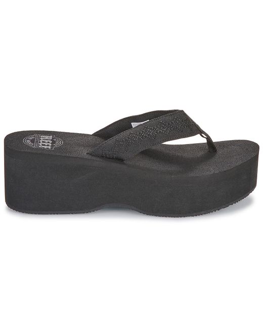 Reef Black Flip Flops / Sandals (shoes) Sandy Hi